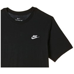 Nike NSW Club Tee Homme, Noir (Black/White 013), S