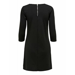 Only NOS Onlbrilliant 3/4 Dress JRS Noos Robe, Noir (Black), 40 (Taille Fabricant: Medium) Femme