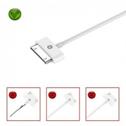 JETech Câble Compatible iPhone 4 4s, iPhone 3G 3GS, iPad 1 2 3, iPod, Sync Data USB, 1m, Blanc