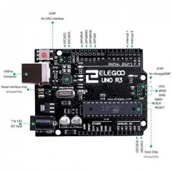 Súper kit de iniciación Proyecto Uno Elegoo con tutorial para Arduino